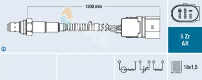 FAE 75097 Lambda Sensörü 1.8t-2.0 Awt-Alt 