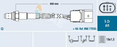 FAE 75353 Lambda Sensörü 1.4-1.6-2.0 Aeh-Akl-Atm 