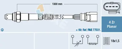 FAE 77900 Lambda Sensörü 1.8tsı-2.0tsı/Gtı 