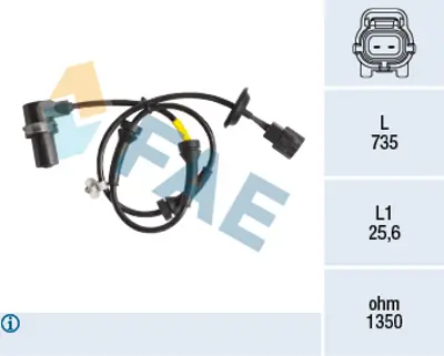 FAE 78163 Abs Sensörü Ön Sağ (Kalos/Aveo) 