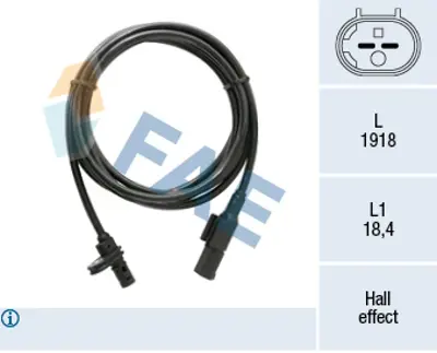 FAE 78530 Abs Hız Sensörü Arka Sağ Crafter 06>16 