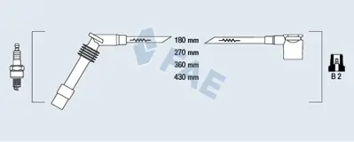 FAE 85085 Buji Kablo Takımı (Astra-F/Corsa-B C14se 12nz 14s 