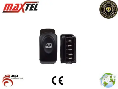 MAXTEL 18204099 Cam Kaldırma Anahtarı Ön Sol Renault Clıo I (90-98) Renault Kangoo I (98-07) Renault Megane I (96-03) 7700838099 8200090327