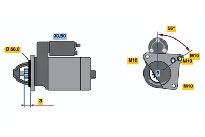 BOSCH 0 001 106 017 Mars Motoru 12v 0.9kw Clıo Megane I Iı Laguna I Iı 1.4 / 1.8 / 2.0 8200724817