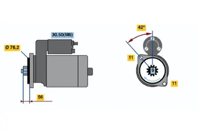 BOSCH 0 001 121 003 Marş Motoru 98660410400