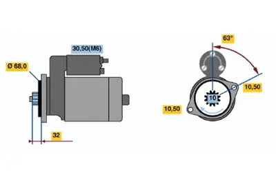 BOSCH 0 001 125 059 Marş Motoru 94860420601