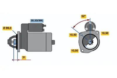 BOSCH 0 001 362 034 Marş Motoru 1516667R