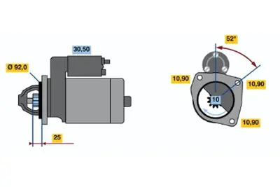 BOSCH 0 001 369 023 Marş Motoru 82013922