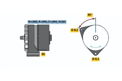 BOSCH 0 120 469 043 Alternator 