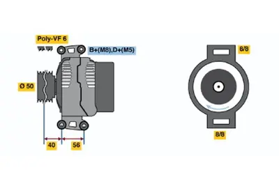 BOSCH 0 123 510 082 Alternator 