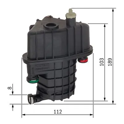 BOSCH 0 450 906 473 Mazot Fıltresı Clıo Iıı Modus 1.5dcı K9k (0450907015) / (Musursuz) 8200926014