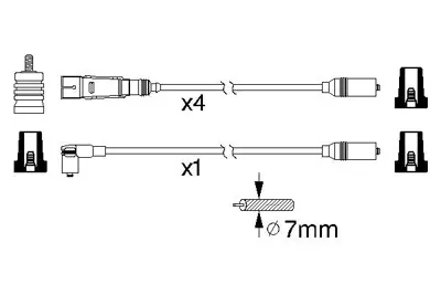 BOSCH 0 986 356 317 Bujı Kablosu 
