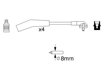 BOSCH 0 986 356 860 Bujı Kablosu Fıesta 1.3ı (11.1995 12.2002) Fıesta 1.3ı (11.1995 12.2002) Fıesta 1.3ı Courı 