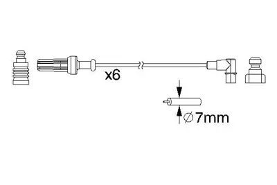 BOSCH 0 986 357 187 Bujı Kablosu (Sılıkon Set) 7700859069