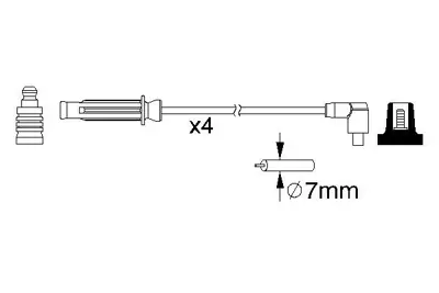 BOSCH 0 986 357 213 Bujı Kablosu (Sılıkon Set) GHT283