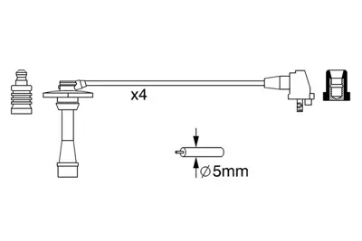 BOSCH 0 986 357 259 Bujı Kablosu (Sılıkon Set) 9091922395