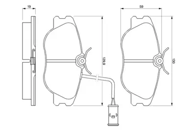 BOSCH 0 986 424 167 Disk Balata - Ön 60760106 9947499