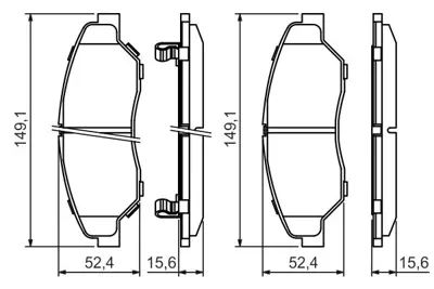 BOSCH 0 986 424 696 Dısk Balata K0453323Z