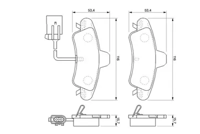 BOSCH 0 986 424 745 Dısk Balata XS7Z2200BA