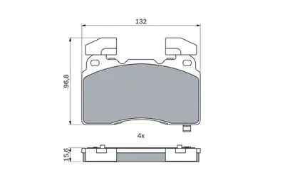 BOSCH 0 986 424 894 Dısk Balata Camaro  Corvette  Ct6  Cts  Insıgnıa B Grand Sport  Insıgnıa B Sports Tourer Camaro 6.2  23441307