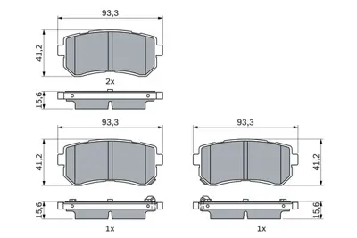 BOSCH 0 986 424 956 Dısk Balata 58302M0A01