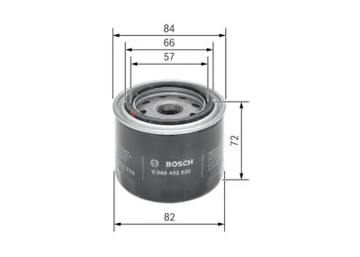 BOSCH 0 986 452 035 Yag Fıltresı 5022767 90915203001 93156770 A520801B02