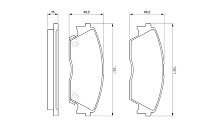 BOSCH 0 986 460 972 Dısk Balata V9118H011