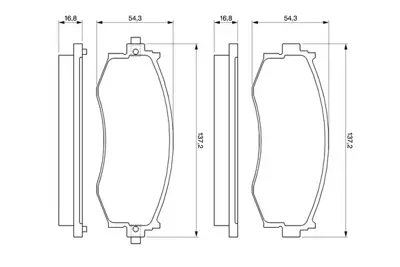 BOSCH 0 986 461 121 Dısk Balata 5810134A21 D106MS2525