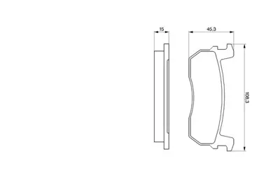 BOSCH 0 986 469 570 Dısk Balata DA06005B25