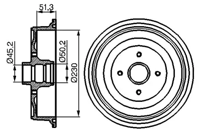 BOSCH 0 986 477 011 Fren Kampanası 230 / 91 Mm 147501615A