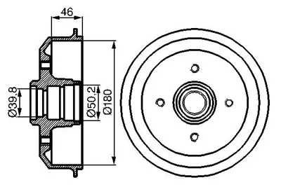 BOSCH 0 986 477 015 Fren Kampanası 81AB1113AFW