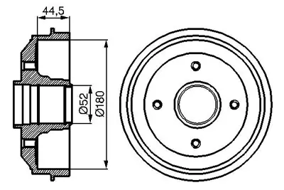 BOSCH 0 986 477 070 Arka Fren Kampanası P309 P306 Xsara Zx Xsara 1.4ı / 1.6ı / 1.8ı / 1.9 Abssız 424732