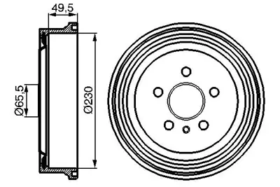 BOSCH 0 986 477 104 Arka Kampana Vectra B 1.6-2.0 95-02 - Zafıra A 1.6-1.8-2.0 99-05 90538928