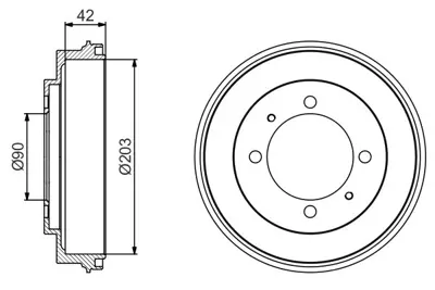 BOSCH 0 986 477 202 Fren Kampanası 203 / 42 Mm MR205575