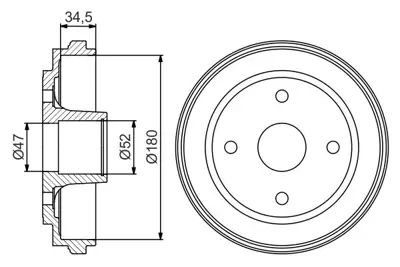 BOSCH 0 986 477 263 Fren Kampanası - 180.0 / 63.0 Mm 43511M76G00 9208531