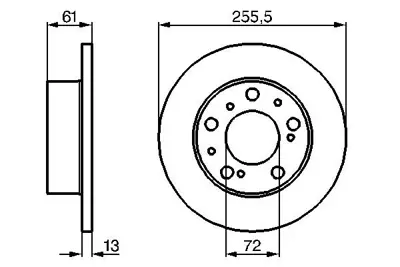 BOSCH 0 986 478 067 Fren Dıskı 7568501 ZF4450931