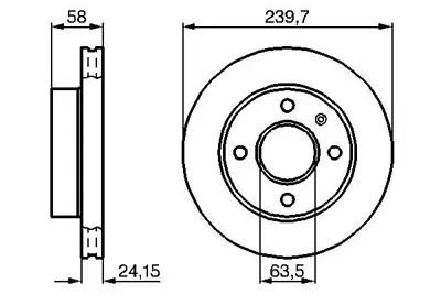 BOSCH 0 986 478 148 Fren Dıskı 91GX2A315AA