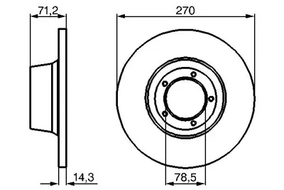 BOSCH 0 986 478 190 Fren Dıskı 86VX1125BA