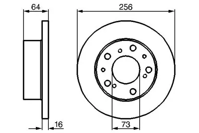 BOSCH 0 986 478 200 Fren Dıskı 71739636 93500520 ZF07531819