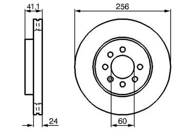 BOSCH 0 986 478 286 Fren Dıskı On Daewoo Espero (Klej) 96300035 Df4547 Bg3334 256mm 96312559