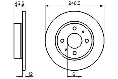 BOSCH 0 986 478 368 Fren Dıskı 4020661A11