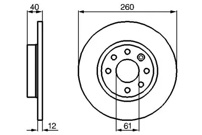 BOSCH 0 986 478 386 Fren Dısk Volvo 440,460,480 Arka 34596619 34596619