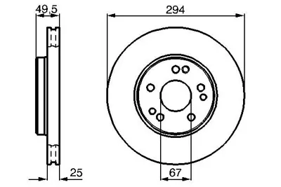 BOSCH 0 986 478 428 Fren Dıskı A124421241264