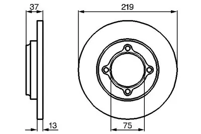 BOSCH 0 986 478 429 Fren Dıskı E8BZ1125A MDA0133251