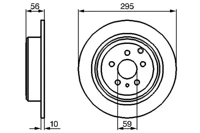 BOSCH 0 986 478 435 Arka Fren Dısk Aynası 806 1.9td / 2.0 / 2.0t / 2.1td 94 4246J6 K9566928380