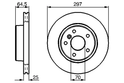 BOSCH 0 986 478 483 Fren Dıskı NTC8780