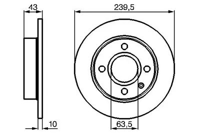 BOSCH 0 986 478 501 Fren Dıskı 89FX1125S1A