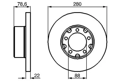 BOSCH 0 986 478 529 Fren Dıskı A6014210312