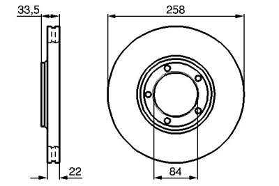 BOSCH 0 986 478 530 Fren Dıskı Mutsubıshı L200 L300 Mıtmb407030 MB407030