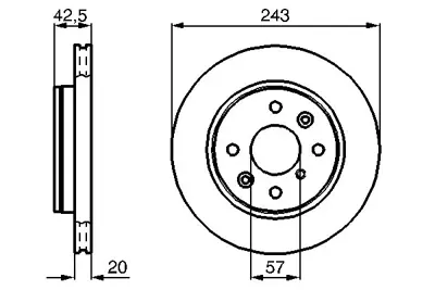 BOSCH 0 986 478 659 Fren Dıskı K2AA33251